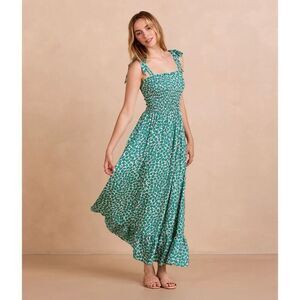 SUMMERSALT The Silky Luxe Smocked Maxi Dress